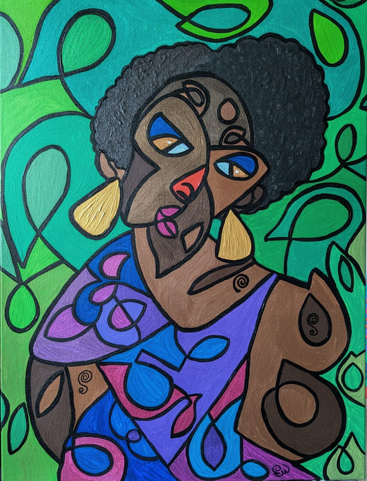 Between Two Selves — original painting by Leah Williams