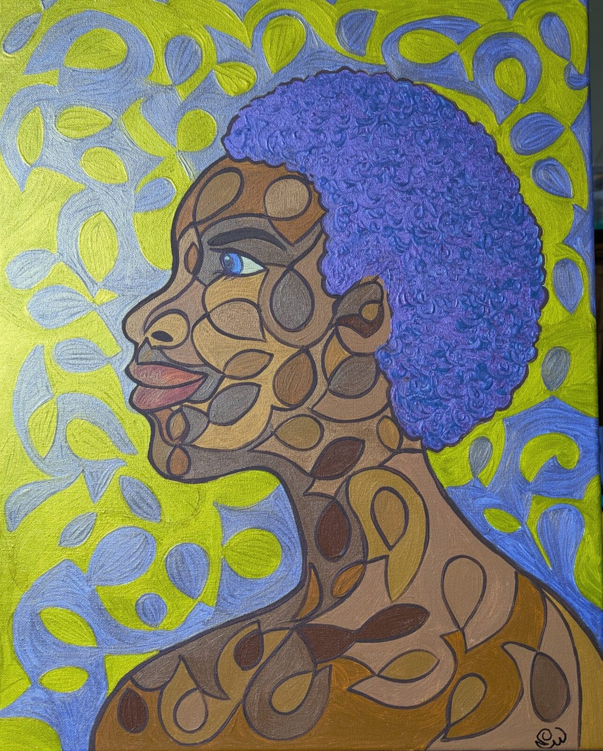 Celestial Bloom — original painting by Leah Williams
