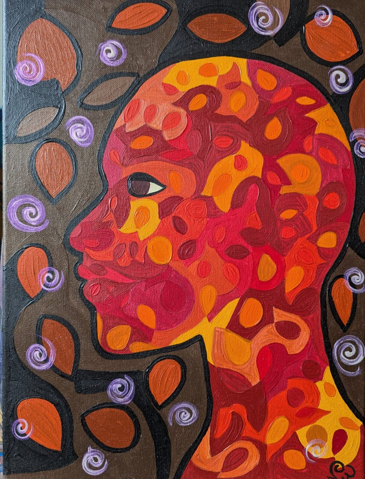 Earth, Wind & Fire — original painting by Leah Williams