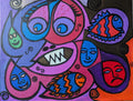 Many Faces — original painting by Leah Williams