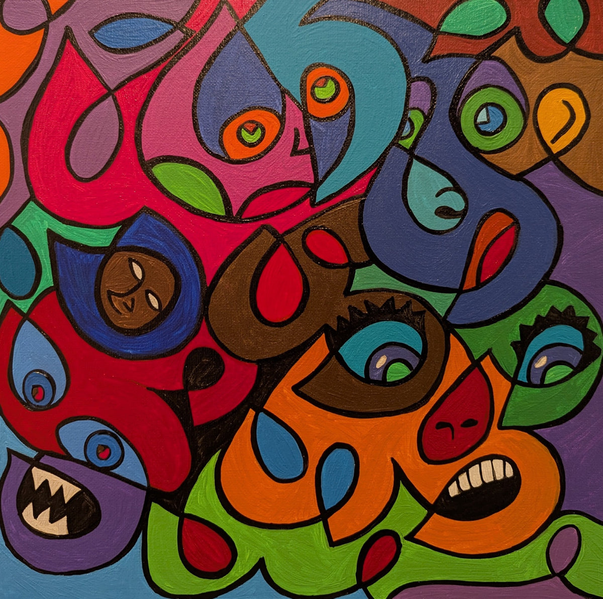 The Assembly by Leah W. — original painting