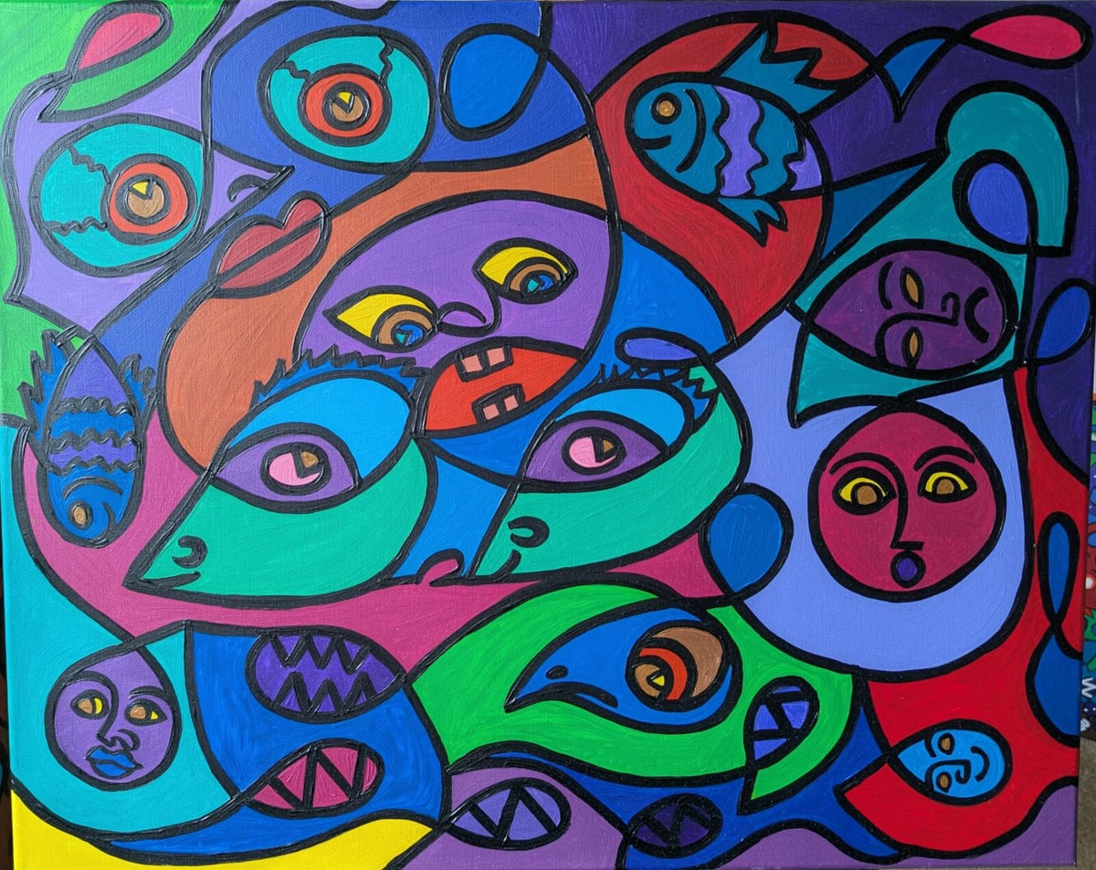 Coexist — original painting by Leah Williams