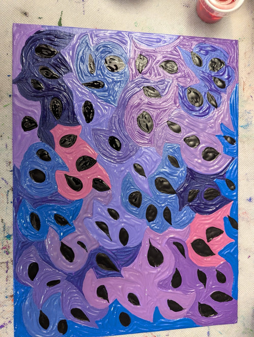 Black Teardrops by Leah W. — original painting