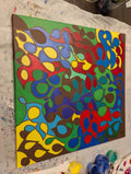 Stained Glass Garden by Leah W. — original painting