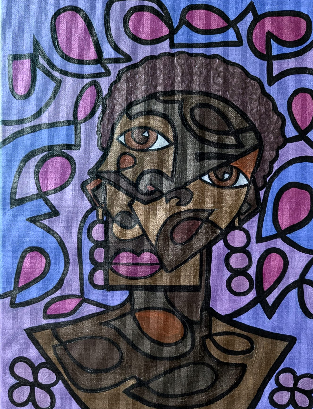 In Her Thoughts by Leah W. — original painting