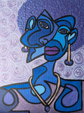 Blue Lady — original painting by Leah Williams
