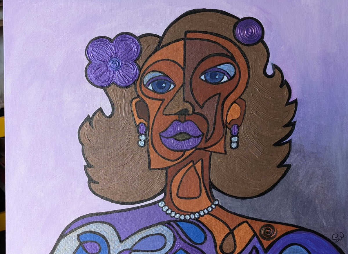 Lady Sang the Blues — original painting by Leah Williams