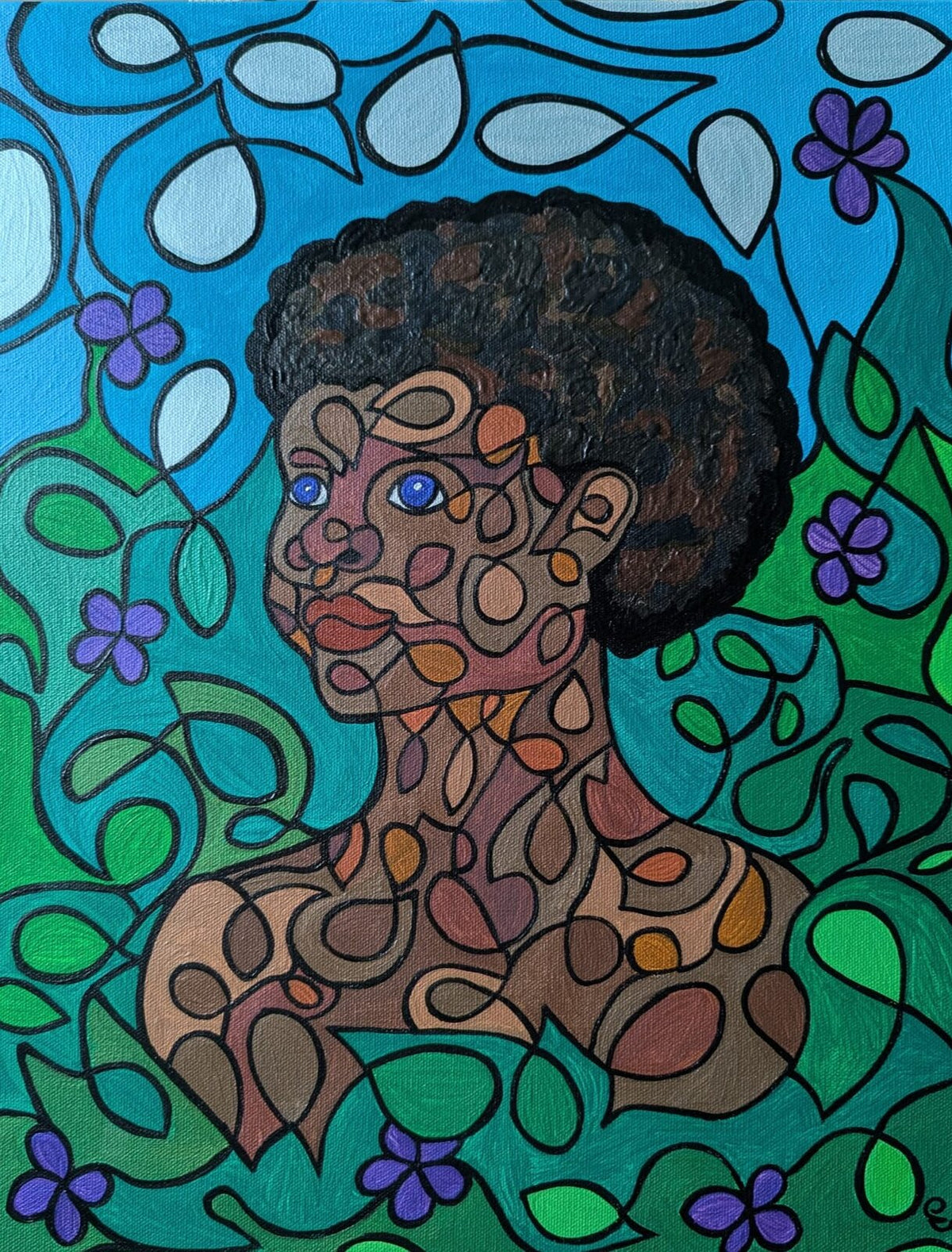 Woman Thou Art Bloom — original painting by Leah Williams