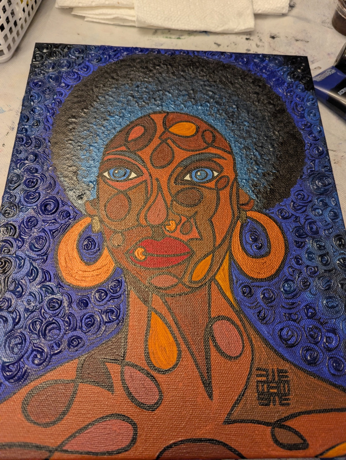 Woman Thou Art Descendant by Leah W. — original painting